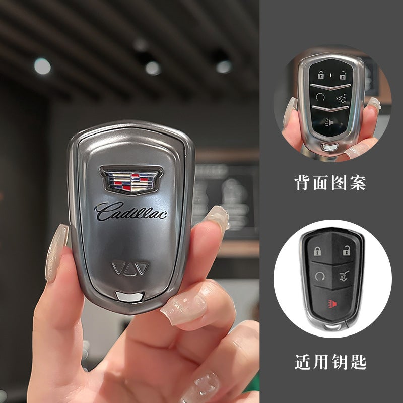 For Cadillac Key Case Xt5/Ct6 Protective Case Xt4/Xt6/Atsl Car Tpu Bag Xts/Gt4 Buckle - Image 1